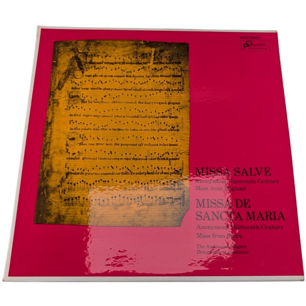 Ambrosian Singers Missa Salve Sancta Maria Mono LP 1965 Dover HCR-5263 EX VG+